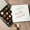 Personalised Belgian Chocolates - If The Question Is