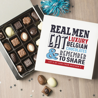 Personalised Belgian Chocolates - Real Men