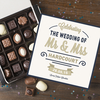 Personalised Belgian Chocolates - The Wedding Of