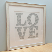 Personalised Big Love Print