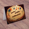 Personalised Birthday Card - Happy 60th Birthday Cake