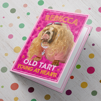 Personalised Birthday Card - Old Tart Young At Heart