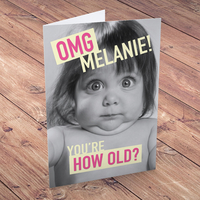 Personalised Birthday Card - OMG,  You