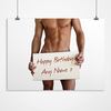 Personalised Birthday Hunk Print
