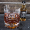 Personalised Birthday Whisky Tumbler and Jack Daniels Miniature - Worlds Best