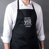Personalised Black Apron - Love You As Much As