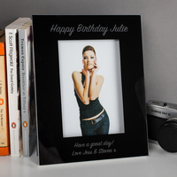 Personalised Black Photo Frame