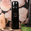 Personalised Black Vacuum Flask - Initials
