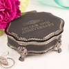 Personalised Black Vintage Jewellery Box - Our 10th Anniversary