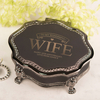 Personalised Black Vintage Jewellery Box - To My Wife