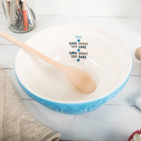 Personalised Blue Mixing Bowl - Bake What You Love