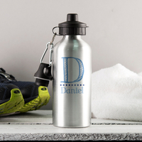 Personalised Blue Name Drinks Bottle