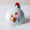 Personalised Bone China Bauble - 1st Christmas Friends