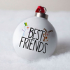 Personalised Bone China Bauble - Best Friends