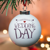 Personalised Bone China Bauble - On Your Wedding Day
