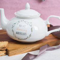 Personalised Bone China Fancy Teapot - Blooming Marvellous