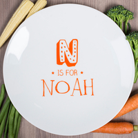 Personalised Bone China Plate - Initial