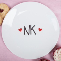 Personalised Bone China Plate - Initials