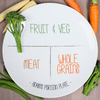 Personalised Bone China Plate - Portion Plate