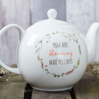Personalised Bone China Teapot - Blooming Marvellous
