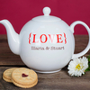 Personalised Bone China Teapot - LOVE
