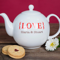 Personalised Bone China Teapot - LOVE