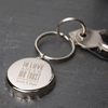 Personalised Bottle Opener Keyring - In Love And Beer We Trust