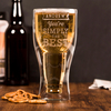 Personalised Bottoms Up Beer Glass - Simply The Best
