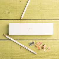 Personalised Box Of 12 Glitter UNICORNSQUAD Pencils