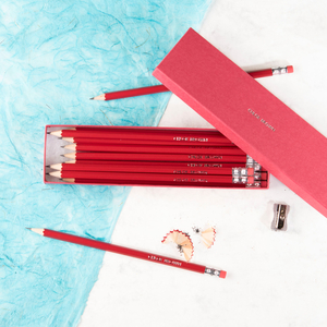 Personalised Box Of 12 Silver Tip Pencils