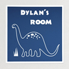 Personalised Boys Room Sign - Dinosaur