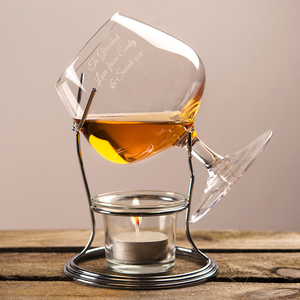 Personalised Brandy Warmer Set