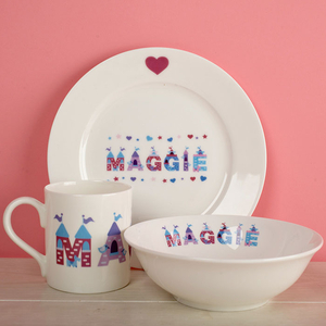 Personalised Breakfast Set - Castles