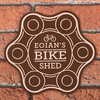 Personalised Brown Sign - Bike Shed