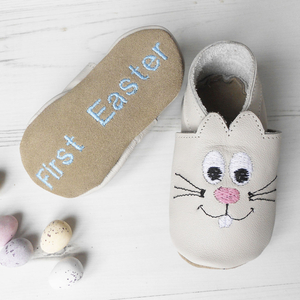 Personalised Bunny Baby Shoes