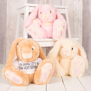 Personalised Bunny With T-Shirt - Any Message