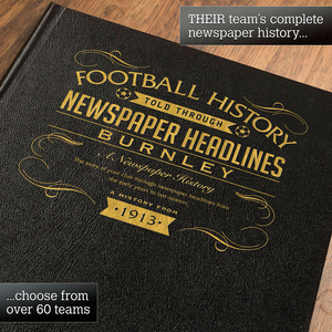 Personalised Burnley Football Book