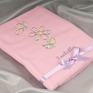 Personalised Butterfly Fleece Blanket