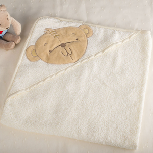 Personalised Button Corner Hooded Towel