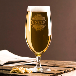 Personalised Cabernet Stem Beer Glass - Great British Beer