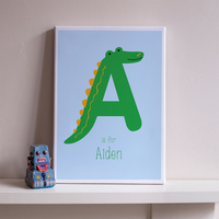 Personalised Canvas - Alphabet Animals