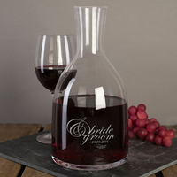 Personalised Carafe - Bride & Groom