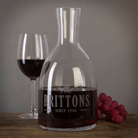Personalised Carafe - Family Name