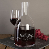 Personalised Carafe - Mr & Mrs