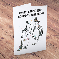 Personalised Card - Banter Pants,  Unicorns