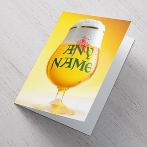 Personalised Card - Beer Glass