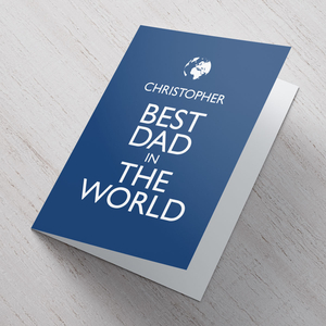 Personalised Card - Best Dad In The World