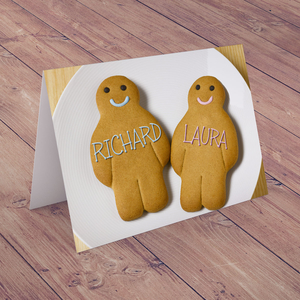 Personalised Card - Gingerbread Men