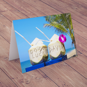 Personalised Card - Good Luck Cocktails