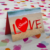Personalised Card - Love Sand